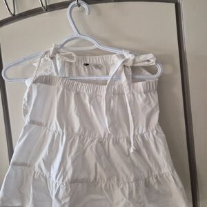 American Eagle Outfitters White Tiered Top